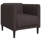 Vidaxl fauteuil stof donkerbruin