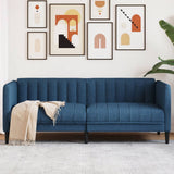 Vidaxl 2-zitsbank stof blauw