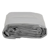 Vidaxl dekzeil 650 g m² 2x3 m grijs
