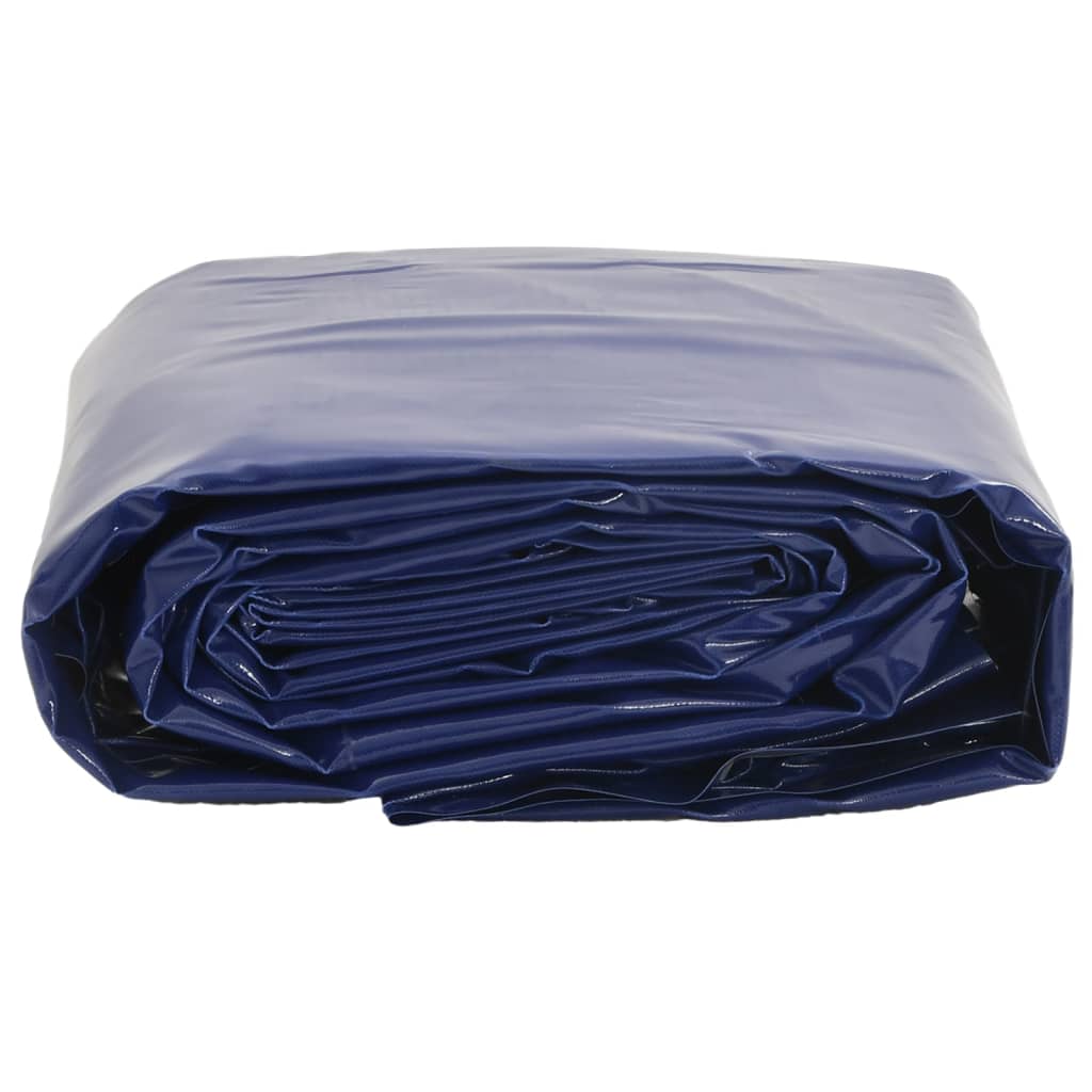 Vidaxl dekzeil 650 g m² 4x7 m blauw