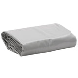 Vidaxl dekzeil 650 g m² ø 2,2 m grijs