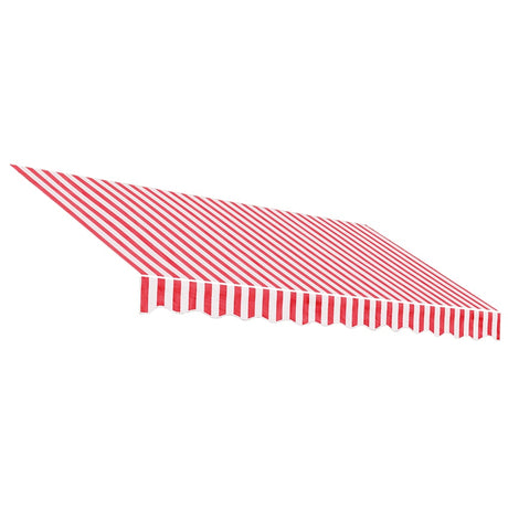 Vidaxl vervangingsdoek voor luifel 3x2,5 m polyester rood en wit