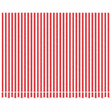 Vidaxl vervangingsdoek voor luifel gestreept 3,5x2,5 m rood en wit
