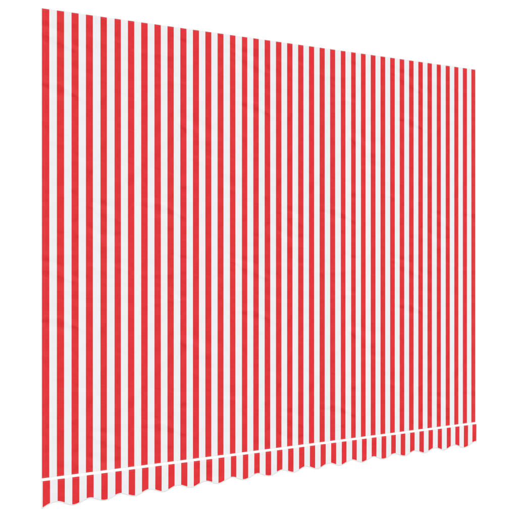 VidaXL Replacement cloth for Luifel striped 4x3 m red and white