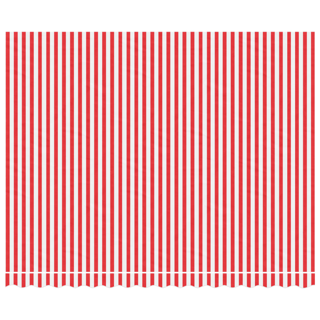 VidaXL Replacement cloth for Luifel striped 4x3 m red and white