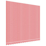 Vidaxl vervangingsdoek voor luifel gestreept 4x3,5 m rood en wit