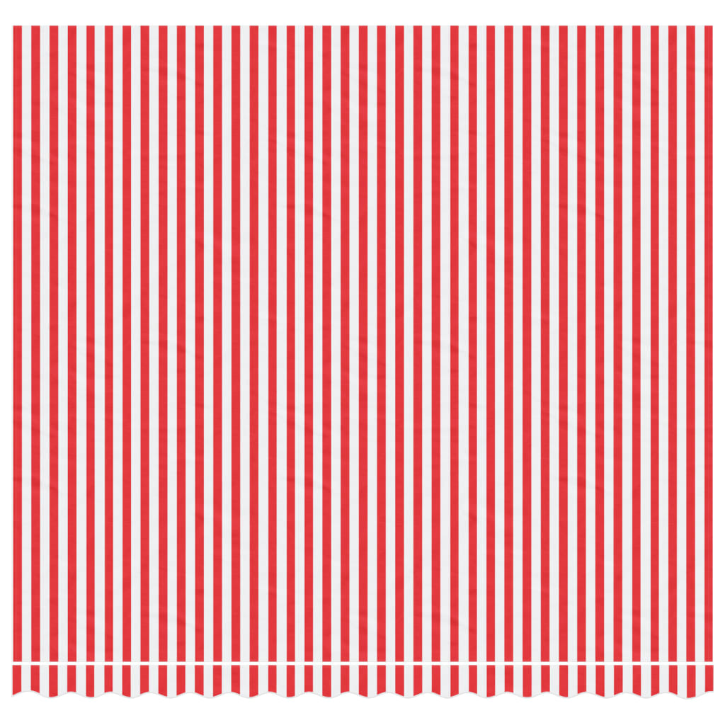 VidaXL Replacement cloth for Luifel striped 4x3.5 m red and white