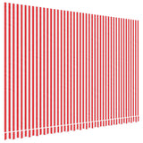 Vidaxl vervangingsdoek voor luifel gestreept 4,5x3 m rood en wit