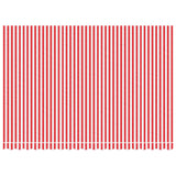 Vidaxl vervangingsdoek voor luifel gestreept 4,5x3 m rood en wit