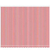 Vidaxl vervangingsdoek voor luifel gestreept 4,5x3,5 m rood en wit