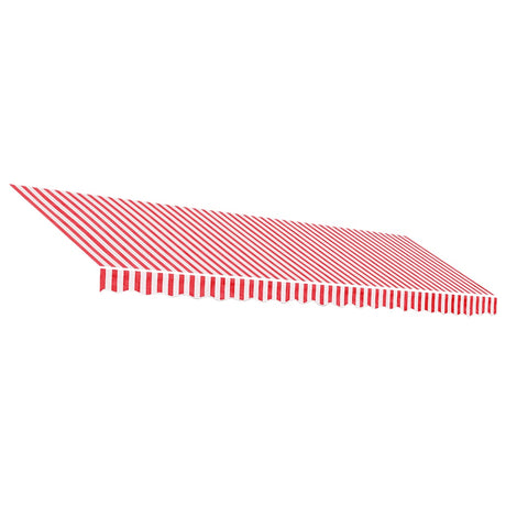 Vidaxl vervangingsdoek voor luifel 500x300 cm polyester rood en wit