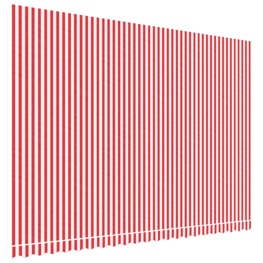 VidaXL Replacement cloth for Luifel striped 5x3.5 m red and white