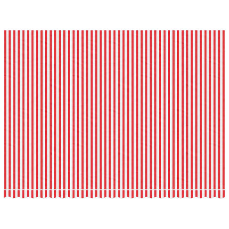 Vidaxl vervangingsdoek voor luifel gestreept 5x3,5 m rood en wit