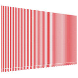 Vidaxl vervangingsdoek voor luifel gestreept 6x3,5 m rood en wit