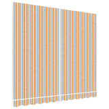 VidaXL replacement cloth for Luifel striped 3x2.5 m multicolored