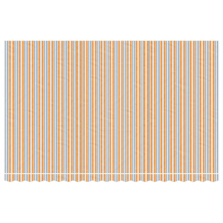 Vidaxl vervangingsdoek voor luifel 5x3 m polyester oranje en blauw