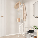 Vidaxl Coat Rack 176 cm pulverbelagd järnvit