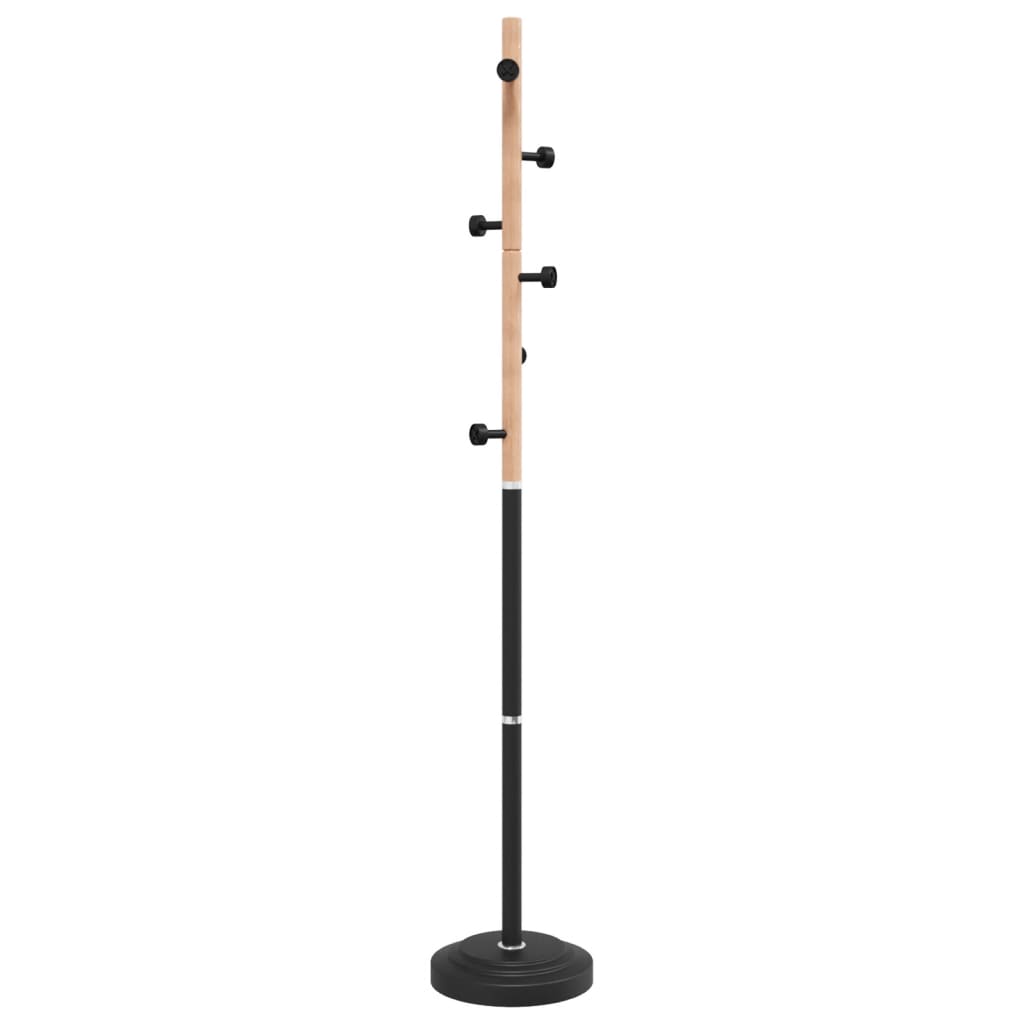 Vidaxl Coat Rack 177 cm Polvo -Black de hierro recubierto