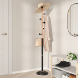 Vidaxl Coat Rack 177 cm pulverbelagd järnsvart