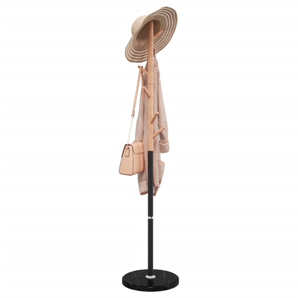 Vidaxl Coat Rack 172 cm pulverlakkert jern svart