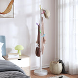 VidaXL Coat rack 172 cm powder -coated iron white