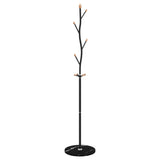 Vidaxl Coat Rack 177 cm Polvo -Black de hierro recubierto