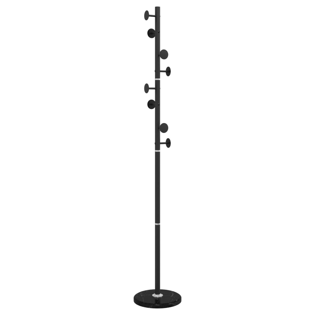 Vidaxl Coat Rack 176 cm pulverbelagd järnsvart