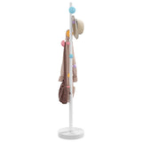 Vidaxl Coat Rack 172 cm pulverbelagd järnvit