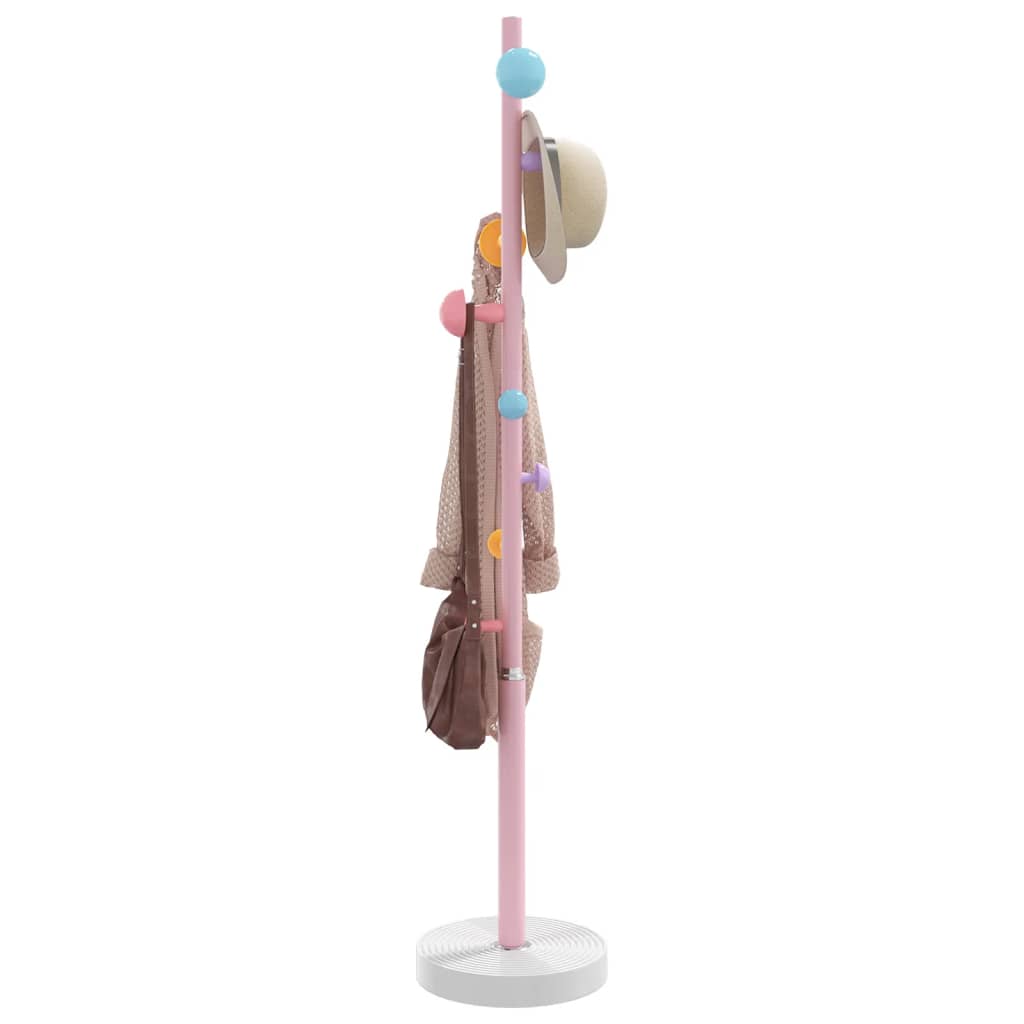 Vidaxl Coat Rack 172 cm pulverbelagd järnrosa