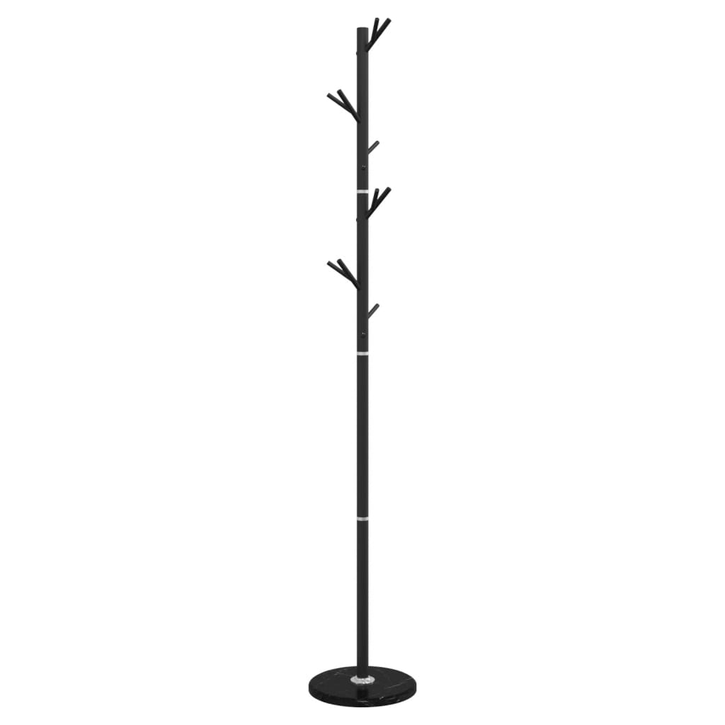 Vidaxl Coat Rack 175 cm prášek -potažené železné černé