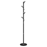 Vidaxl Coat Rack 175 cm prášek -potažené železné černé