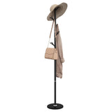 Vidaxl Coat Rack 175 cm pulverbelagd järnsvart