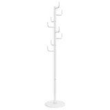 VidaXL Coat rack 183 cm powder -coated iron white