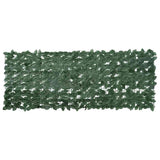 Vidaxl balkonscherm met donkergroene bladeren 200x75 cm