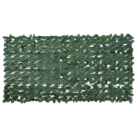 Vidaxl balkonscherm met donkergroene bladeren 200x100 cm
