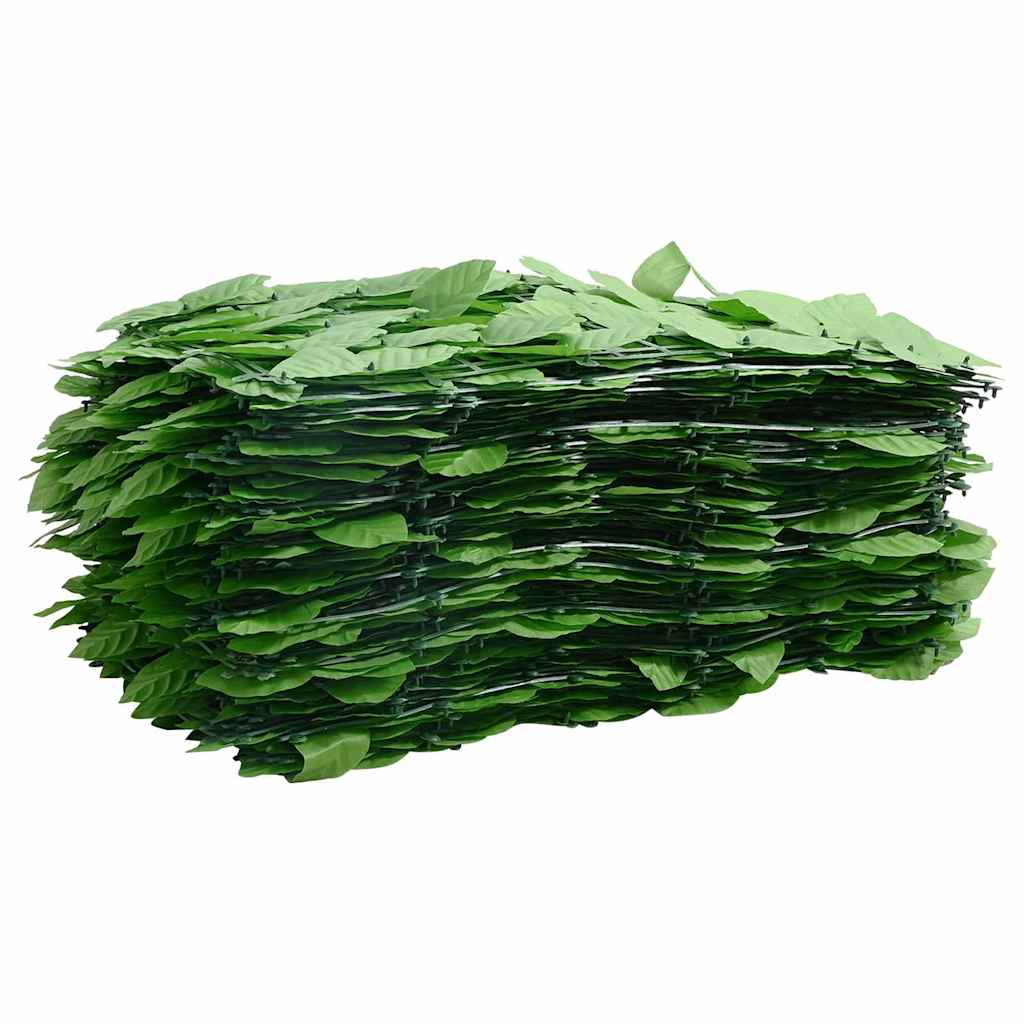 Vidaxl balkonscherm met groene bladeren 200x100 cm