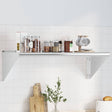 Vidaxl wandschap 100x45x31 cm roestvrijstaal zilverkleurig