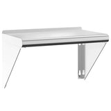 Vidaxl wandschap 50x30x31 cm roestvrijstaal zilverkleurig