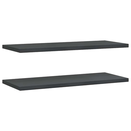 Vidaxl wandschappen 2 st 100x40 cm roestvrijstaal zwart