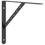 Vidaxl plankdragers 4 st 40x2,5x25 cm roestvrijstaal zwart