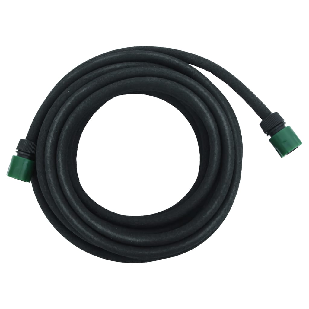 Vidaxl Drip Hose 0.6 '' 10 M Gummi schwaarz