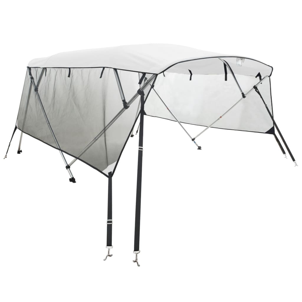 Vidaxl Biminitop 4 arches with mesh side walls 243x (200-213) x137 cm