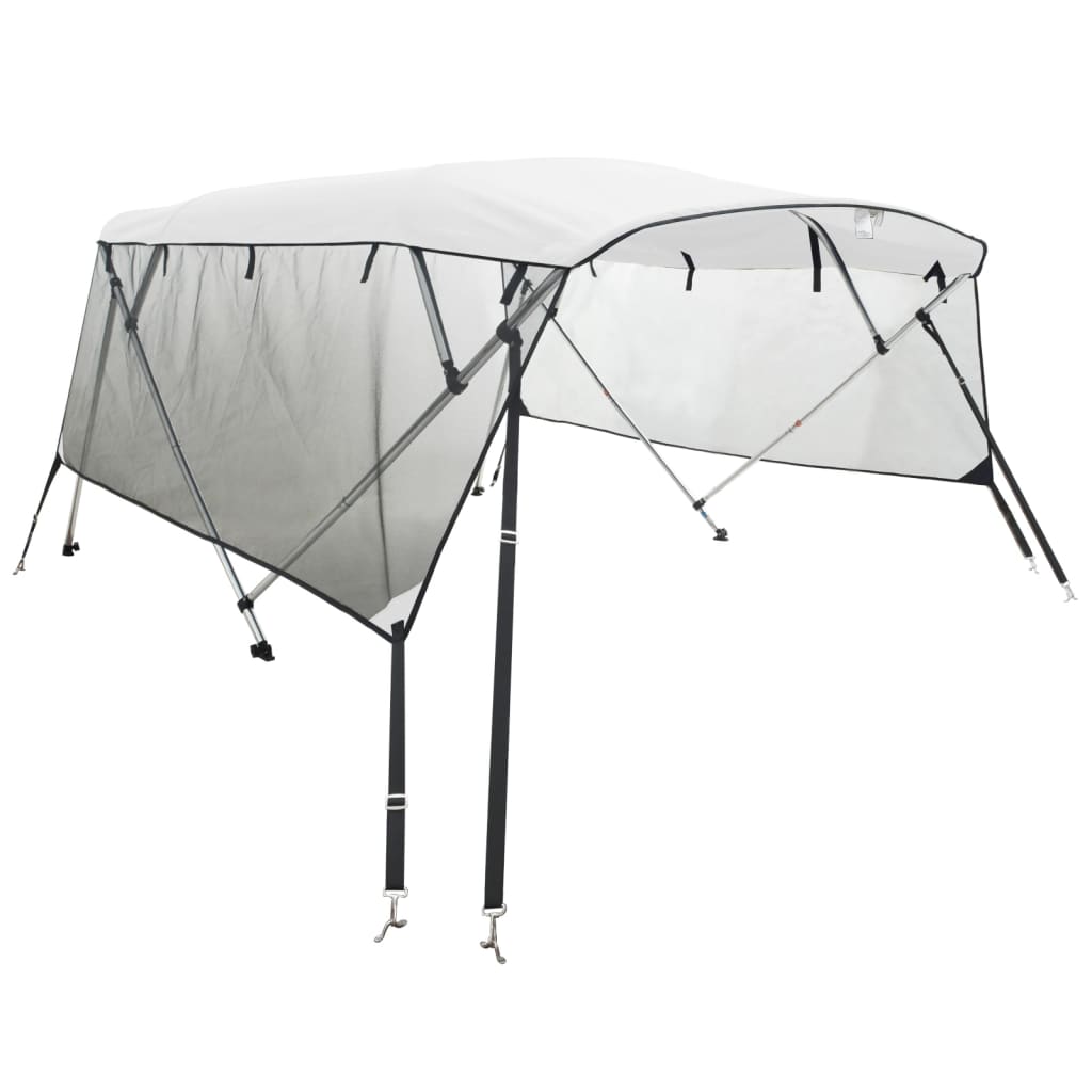 Vidaxl Biminitop 4 buer med mesh-sidevægge 243x (230-244) x137 cm