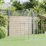 Vidaxl Chicken coop 200X100X190 CM Galvanized steel silver colored