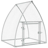 Vidaxl kippenhok 100x105x120 cm gegalvaniseerd staal zilverkleurig