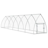 Vidaxl Poulet Coop 600x10xx120 cm Galvaniséiert Stol Sëlwerfaarf