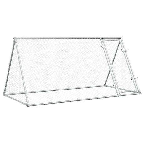 Vidaxl kippenhok 200x105x91 cm gegalvaniseerd staal zilverkleurig