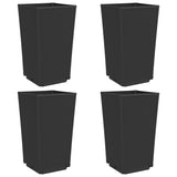 Vidaxl Planters 4 St 32,5x32,5x57 cm polypropen svart