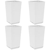 Vidaxl Planters 4 ST 32.5x32.5x57 cm polypropenvitt