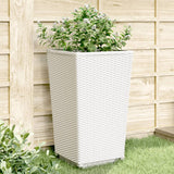 Vidaxl Planters 4 b 32.5x32.5x57 cm Polyprope wäiss